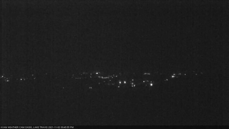 Lake Travis webcam, November 2, 2021 9:45 PM CT