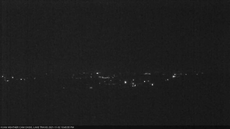 Lake Travis webcam, November 2, 2021 10:45 PM CT