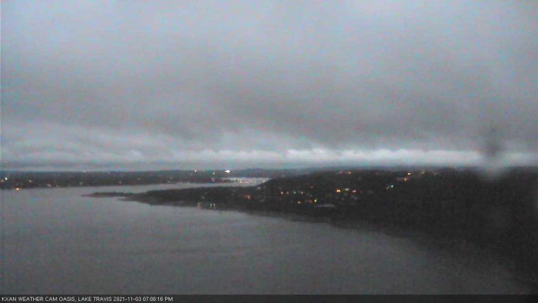 Lake Travis webcam, November 3, 2021 7:00 PM CT