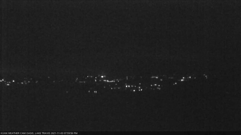 Lake Travis webcam, November 3, 2021 8:00 PM CT