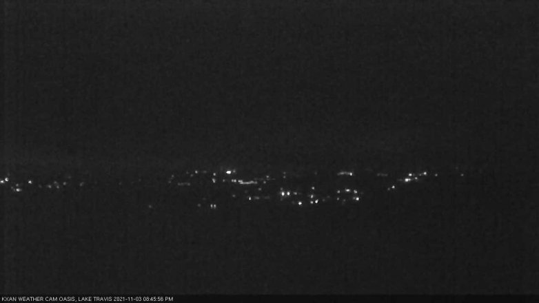 Lake Travis webcam, November 3, 2021 8:45 PM CT