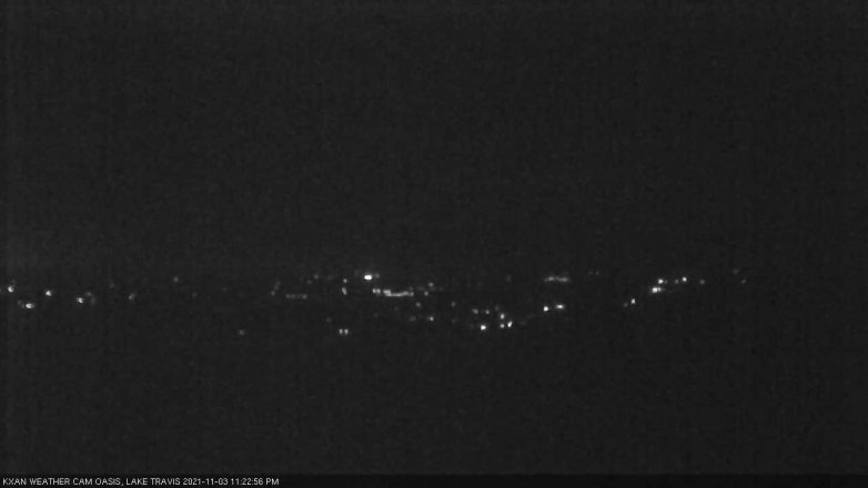 Lake Travis webcam, November 3, 2021 11:25 PM CT