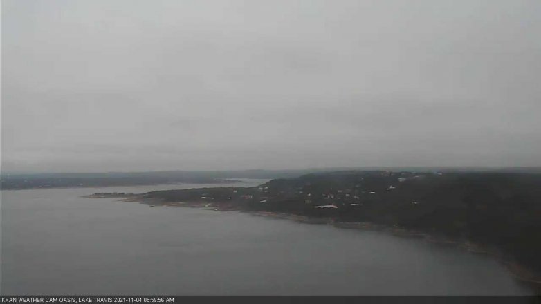 Lake Travis webcam, November 4, 2021 9:00 AM CT
