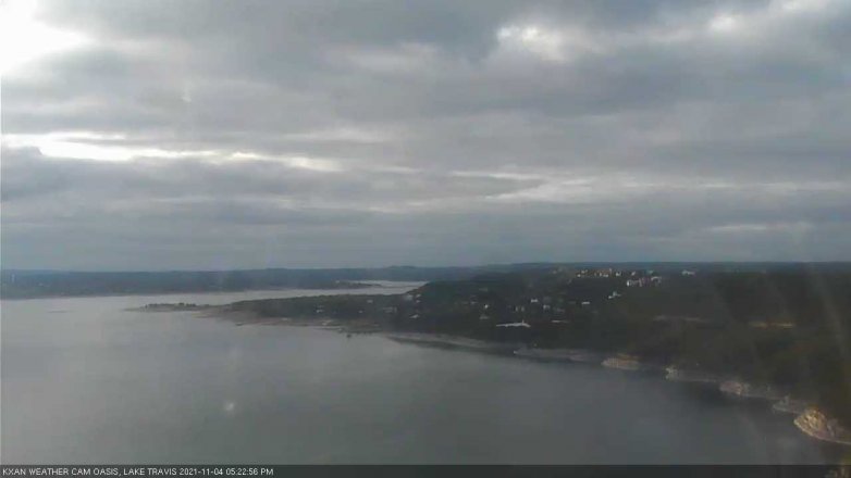 Lake Travis webcam, November 4, 2021 5:25 PM CT