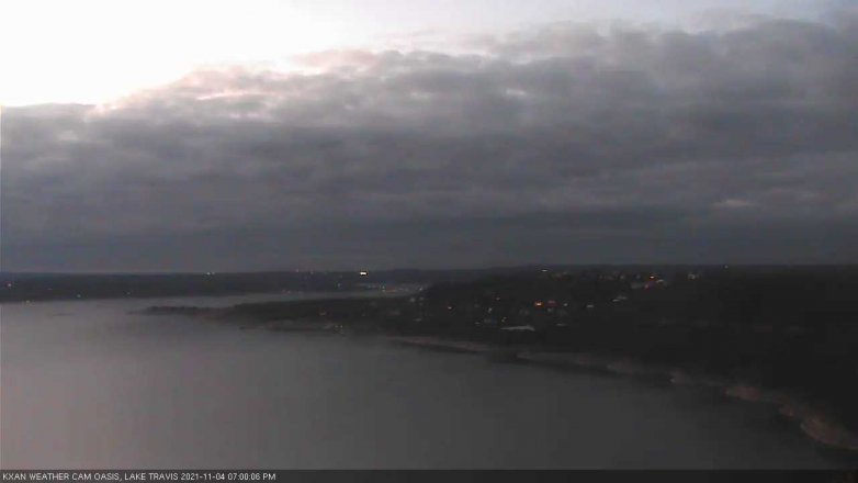 Lake Travis webcam, November 4, 2021 7:00 PM CT