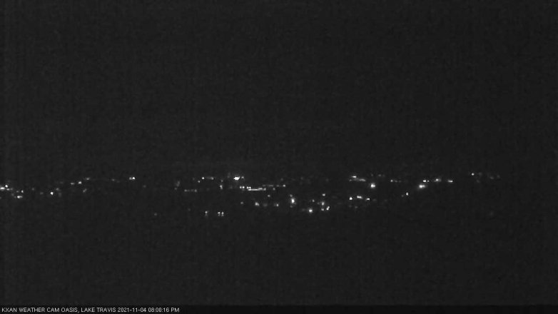 Lake Travis webcam, November 4, 2021 8:00 PM CT