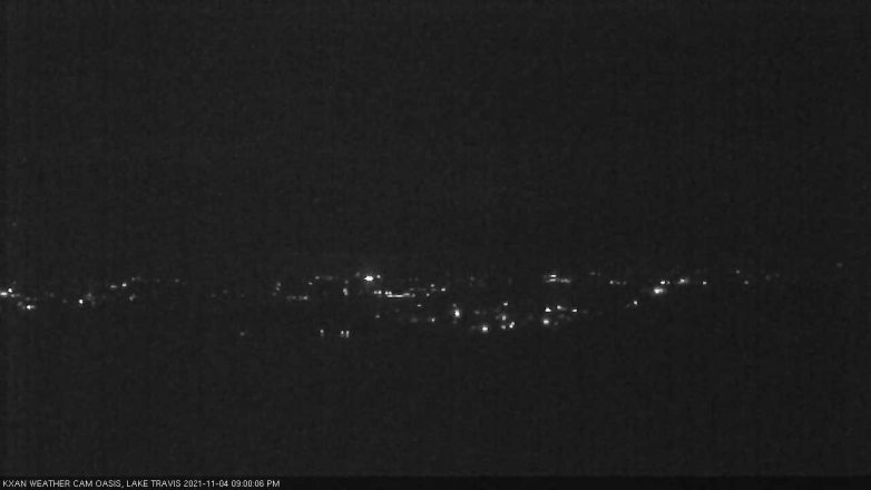 Lake Travis webcam, November 4, 2021 9:00 PM CT