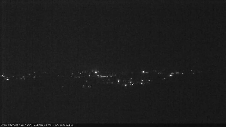Lake Travis webcam, November 4, 2021 10:00 PM CT