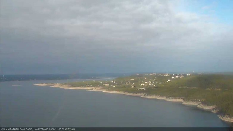 Lake Travis webcam, November 5, 2021 9:45 AM CT