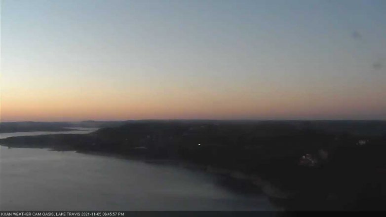 Lake Travis webcam, November 5, 2021 6:45 PM CT
