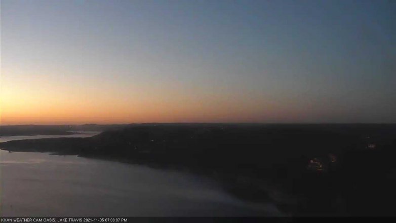 Lake Travis webcam, November 5, 2021 7:00 PM CT