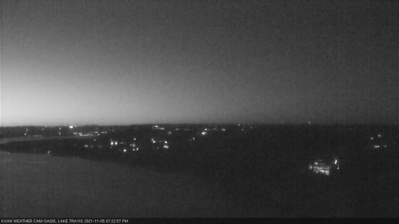 Lake Travis webcam, November 5, 2021 7:25 PM CT