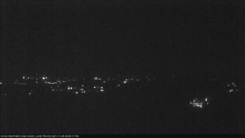 Lake Travis webcam, November 5, 2021 8:00 PM CT