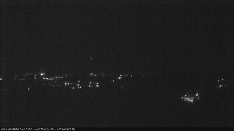 Lake Travis webcam, November 5, 2021 9:00 PM CT