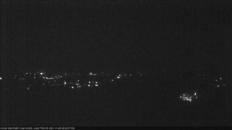 Lake Travis webcam, November 5, 2021 9:25 PM CT