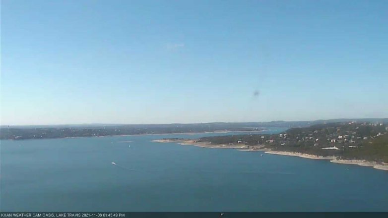 Lake Travis webcam, November 8, 2021 1:45 PM CT