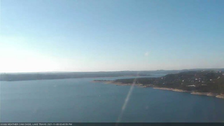 Lake Travis webcam, November 8, 2021 3:45 PM CT