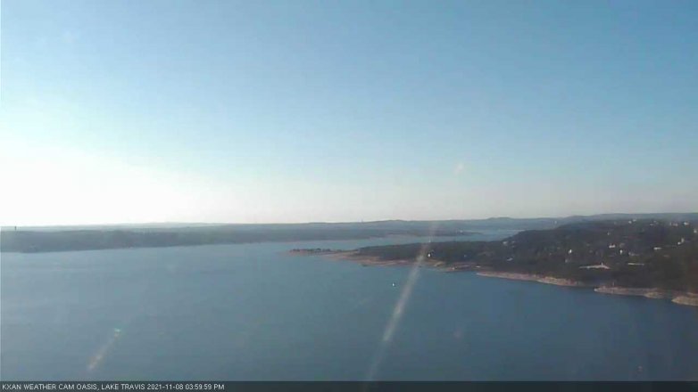 Lake Travis webcam, November 8, 2021 4:00 PM CT
