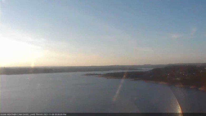 Lake Travis webcam, November 8, 2021 5:00 PM CT