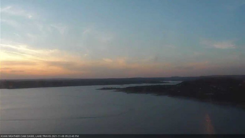 Lake Travis webcam, November 8, 2021 5:25 PM CT