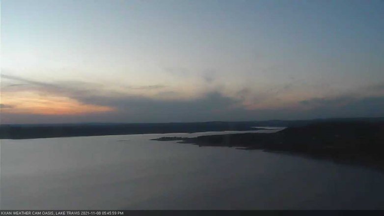 Lake Travis webcam, November 8, 2021 5:45 PM CT