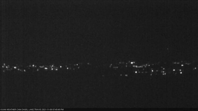 Lake Travis webcam, November 8, 2021 7:45 PM CT