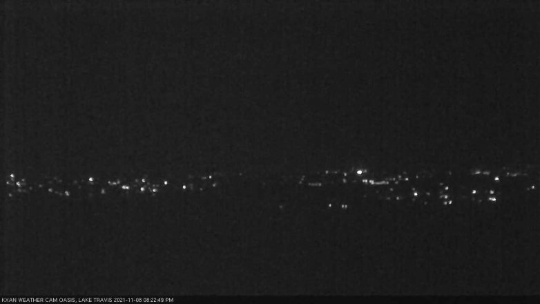 Lake Travis webcam, November 8, 2021 8:25 PM CT