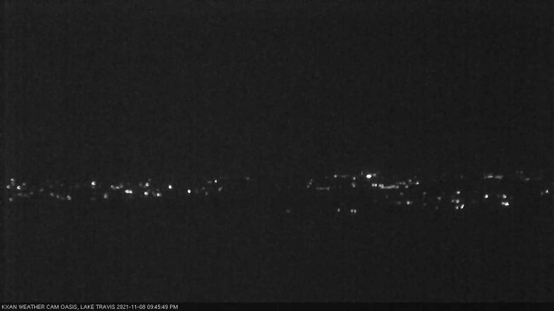 Lake Travis webcam, November 8, 2021 9:45 PM CT