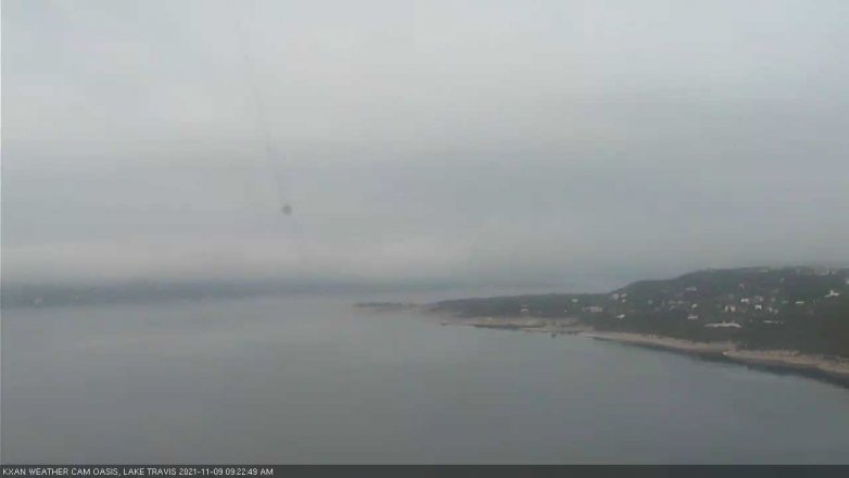Lake Travis webcam, November 9, 2021 9:25 AM CT