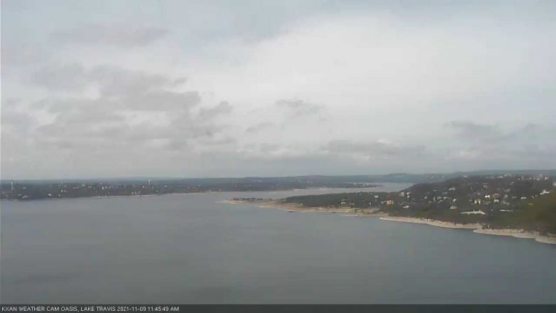 Lake Travis webcam, November 9, 2021 11:45 AM CT