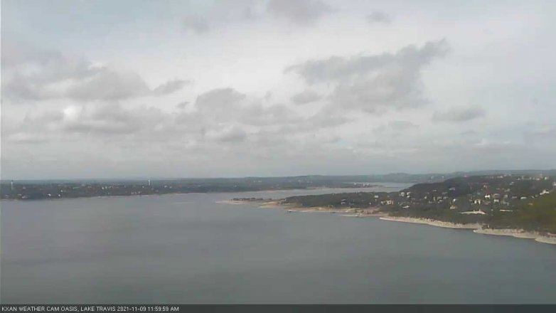 Lake Travis webcam, November 9, 2021 12:00 PM CT