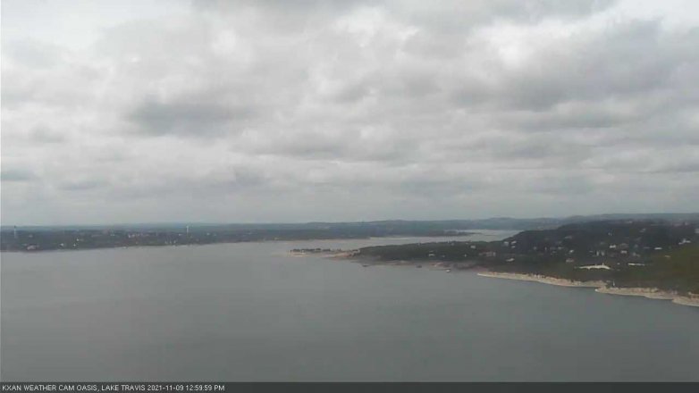 Lake Travis webcam, November 9, 2021 1:00 PM CT