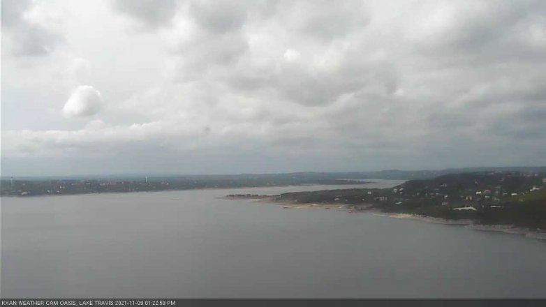 Lake Travis webcam, November 9, 2021 1:25 PM CT