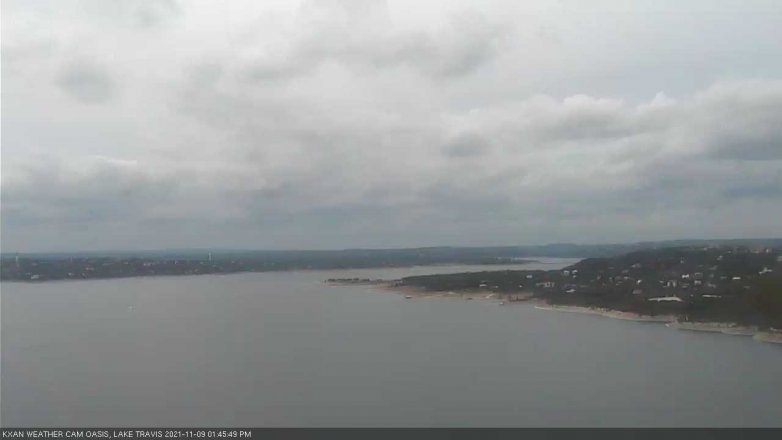 Lake Travis webcam, November 9, 2021 1:45 PM CT