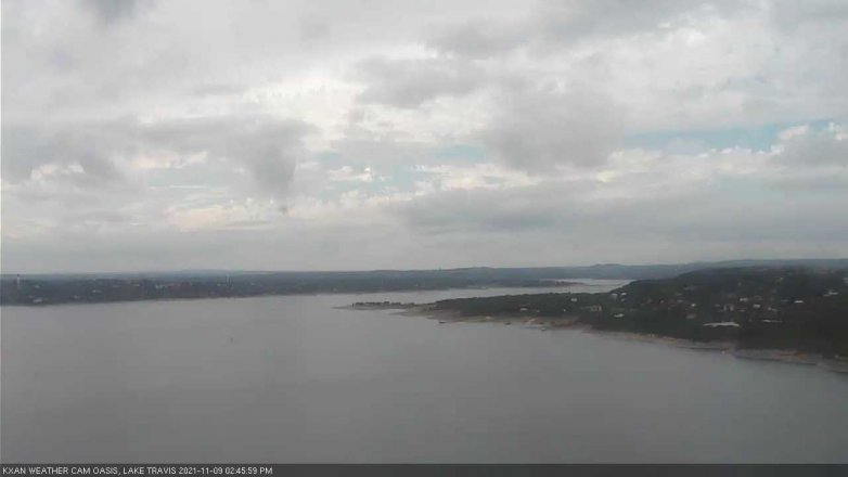 Lake Travis webcam, November 9, 2021 2:45 PM CT