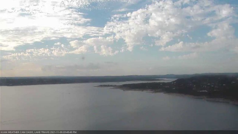 Lake Travis webcam, November 9, 2021 3:45 PM CT