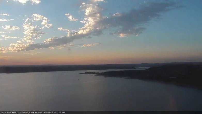 Lake Travis webcam, November 9, 2021 5:25 PM CT