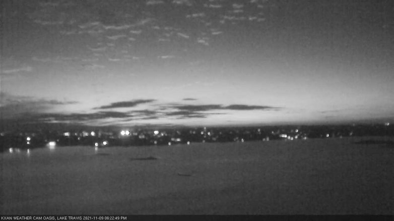 Lake Travis webcam, November 9, 2021 6:25 PM CT