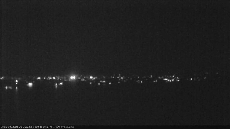 Lake Travis webcam, November 9, 2021 7:00 PM CT