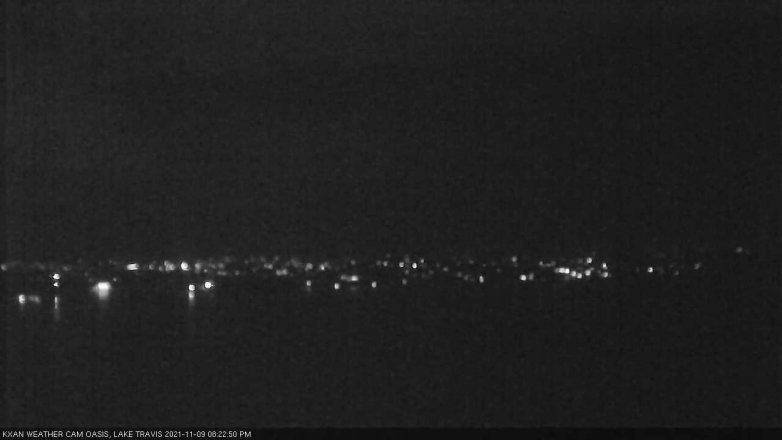 Lake Travis webcam, November 9, 2021 8:25 PM CT