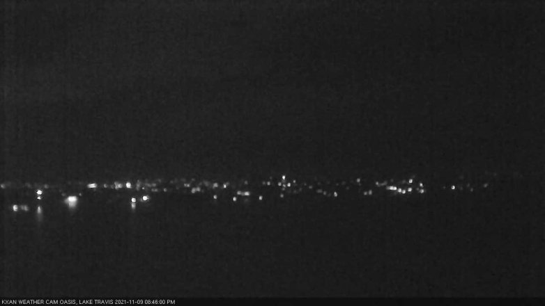 Lake Travis webcam, November 9, 2021 8:45 PM CT