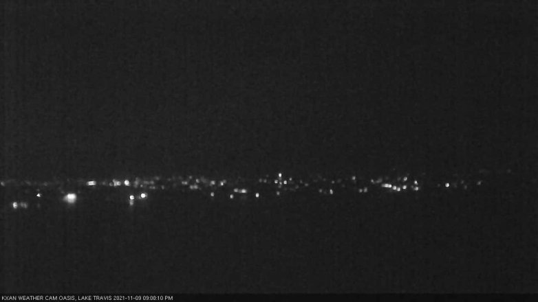 Lake Travis webcam, November 9, 2021 9:00 PM CT