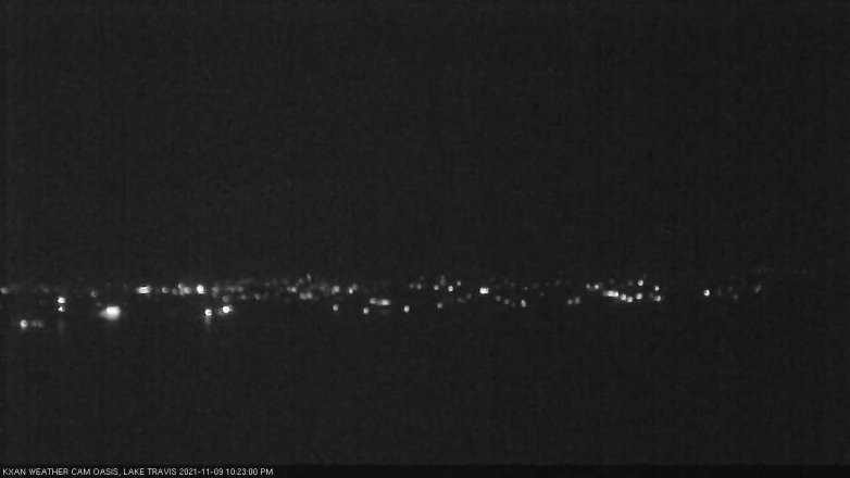 Lake Travis webcam, November 9, 2021 10:25 PM CT