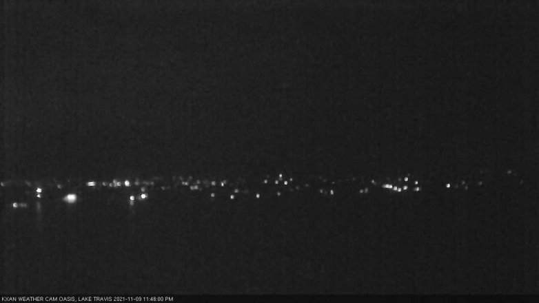 Lake Travis webcam, November 9, 2021 11:45 PM CT