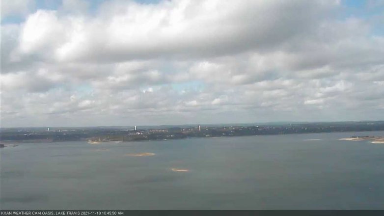 Lake Travis webcam, November 10, 2021 10:45 AM CT