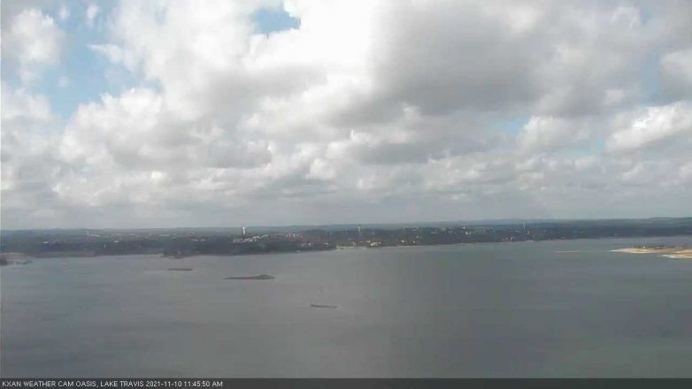 Lake Travis webcam, November 10, 2021 11:45 AM CT