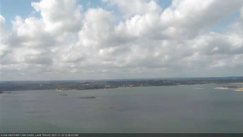 Lake Travis webcam, November 10, 2021 12:00 PM CT