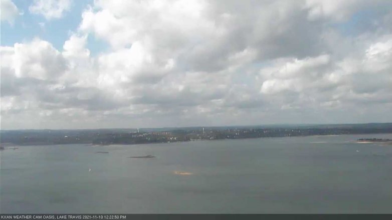 Lake Travis webcam, November 10, 2021 12:25 PM CT