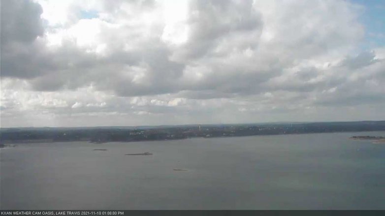 Lake Travis webcam, November 10, 2021 1:00 PM CT