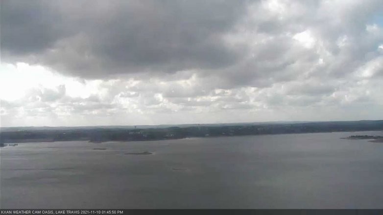 Lake Travis webcam, November 10, 2021 1:45 PM CT